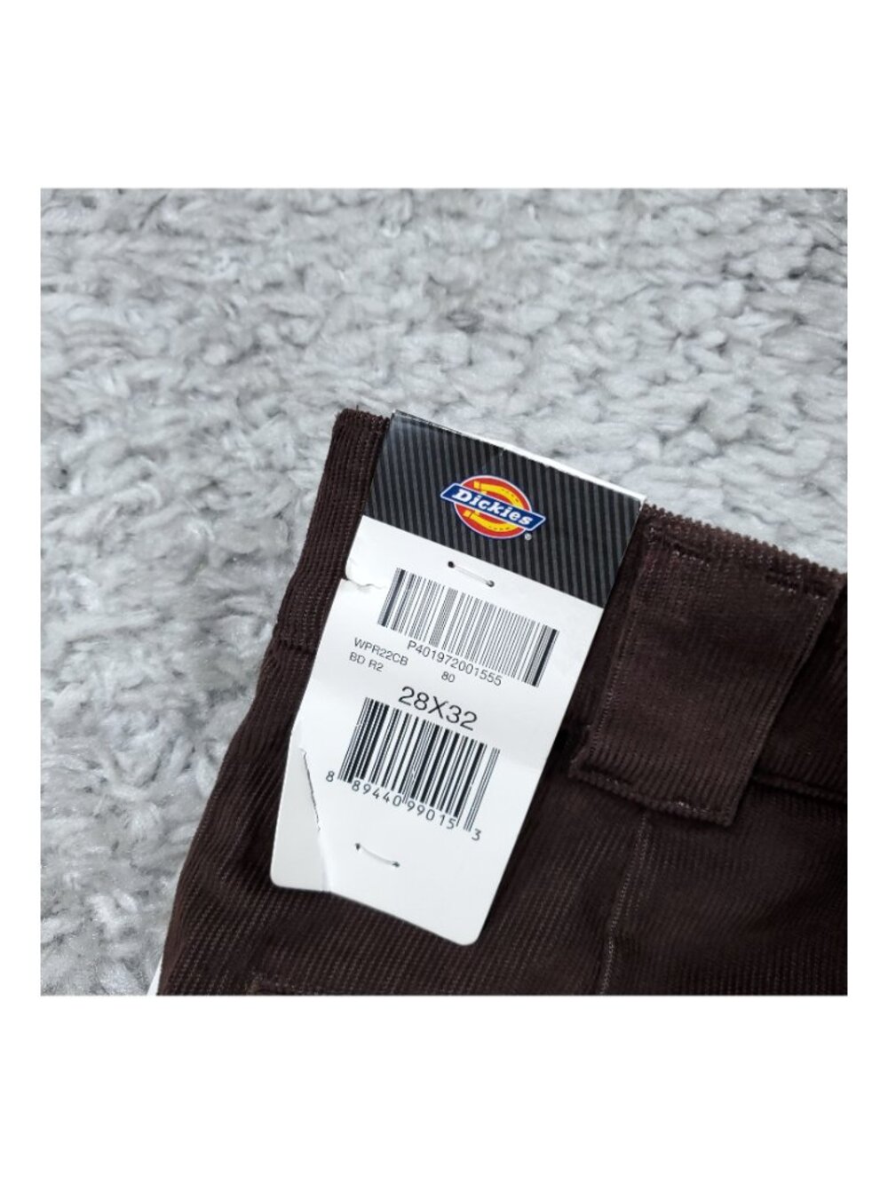 Dickies Corduroy Regular Fit Straight Leg Chino Pants Men's Size 28x32 Brown - Picture 3 of 7